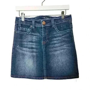 Blue epic women's blue denim skirt size 6
